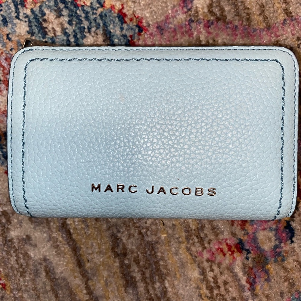 Marc Jacobs compact wallet blue 2022